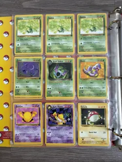 Binder of 208 Used Vintage Pokemon Cards TCG Inc. Unlimited Jungle Fossil Rocket - Image 4