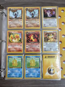 Binder of 208 Used Vintage Pokemon Cards TCG Inc. Unlimited Jungle Fossil Rocket - Image 5