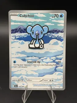 Pokemon TCG Black Bolt #109/086 Cubchoo Illustration Rare Holo English - Image 1