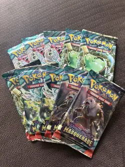 Pokemon Twilight Masquerade Booster Packs Lot of 10 New Factory Sealed TCG - Image 1