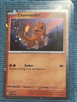 FART SWIRL Pokemon 151 Charmander Black Star Promo SVP047 Holo NM FAST SHIP - Image 1