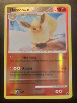 2008 POKEMON DIAMOND & PEARL MAJESTIC DAWN #19 FLAREON-REVERSE FOIL - Image 1