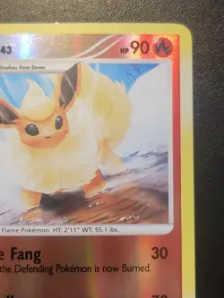 2008 POKEMON DIAMOND & PEARL MAJESTIC DAWN #19 FLAREON-REVERSE FOIL - Image 5