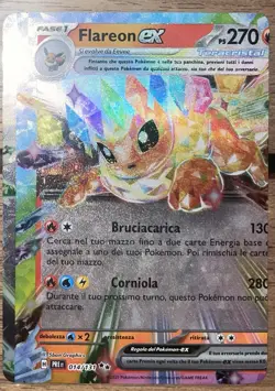 Pokemon TCG - Flareon EX (PRE 014) Italiano - Miscut - Near Mint - Image 2