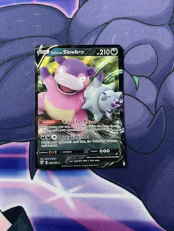 Pokemon - Galarian Slowbro V - 099/189 - SWSH Darkness Ablaze - Half Art - Image 1