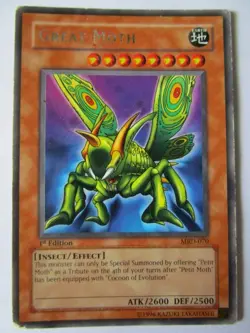 Yugioh! Great moth Mrd-070 1st Edition Rare Hard Play!! - Image 1