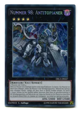 Yu-Gi-Oh! PLAYED/POOR Nummer 98 Antitopianer Secret Rare - Image 1