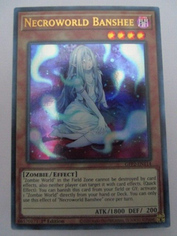 Yugioh! Necroworld Banshee GFP2-EN114 Ultra Rare 1st Ed Near Mint!! - Image 1