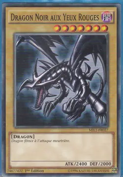 Yu-Gi-Oh! Dragon Noir aux Yeux Rouges MIL1-FR027 1ere Edition EXCELLENT ETAT !! - Image 1