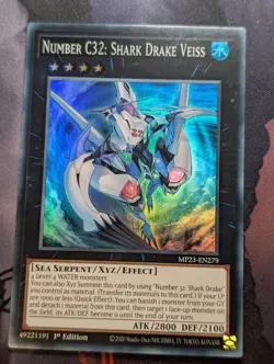 Yu-Gi-Oh! - Number C32: Shark Drake Veiss - MP23-EN279 - Super Rare 1st Edition - Image 1