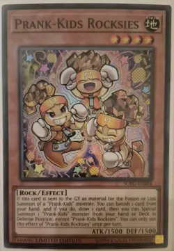 YuGiOh Prank-Kids Rocksies Super Rare SOFU-ENSE4 - Image 1