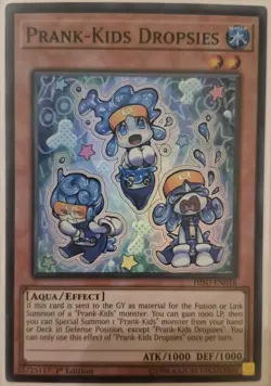 YuGiOh Prank-Kids Dropsies Super Rare 1st Edition HISU-EN016 - Image 1