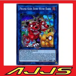 YuGiOh - Prank-Kids Bow-Wow-Bark - HISU-EN021 - Super Rare 1st Edition NM/M - Image 1