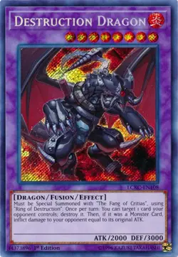 Yugioh - Destruction Dragon - LCKC-EN108 - Secret Rare - NM/VLP - Image 1