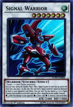 1x (EX) Signal Warrior - DUPO-EN006 - Ultra Rare - 1st Edition YuGiOh - Image 1