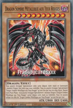 Yu-Gi-Oh! Dragon Sombre Metallique aux Yeux Rouges : C HAC1-FR017 - Image 1