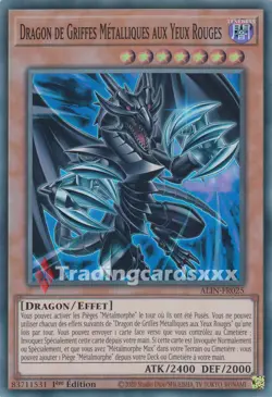 Yu-Gi-Oh! Dragon de Griffes Metalliques aux Yeux Rouges : SR ALIN-FR025 - Image 1