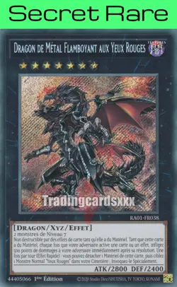 Yu-Gi-Oh! Dragon de Metal Flamboyant aux Yeux Rouges : SE RA01-FR038 - Image 1