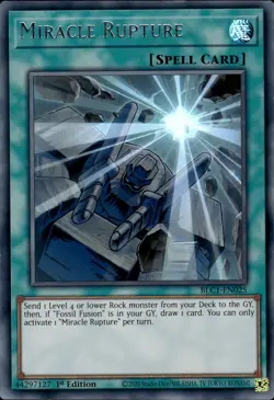 Miracle Rupture - Silver Ultra Rare 1st Edition BLC1-EN025 - NM - YuGiOh - Image 1