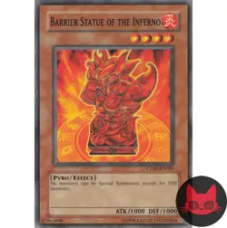 Yugioh Barrier Statue of the Inferno CDIP-EN020 Common NM - Image 1