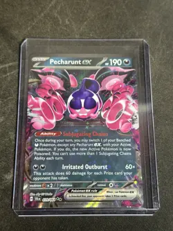 Pecharunt EX 039/064 S&V Shrouded Fable Holo Double Rare Pokemon Card NM - Image 1