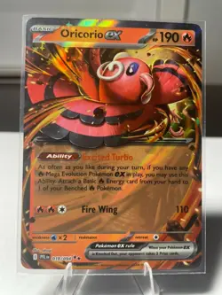Oricorio ex 018 2025 Pokemon Phantasmal Flames Double Rare Card NM+ - Image 1