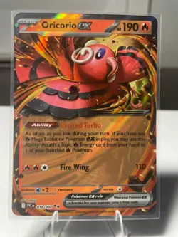 Oricorio ex 018 2025 Pokemon Phantasmal Flames Double Rare Card NM+ - Image 3