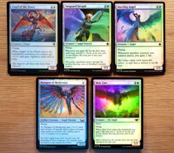 Set of 10 Pauper Legal FOIL Angel Cards *NM* (English Magic the Gathering MTG) - Image 2