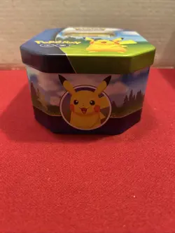 Pokemon Go Tin (empty) With Pikachu Promo Card - Image 2