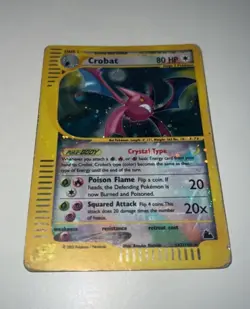 Pokemon Card- Crobat-Skyridge-147/144-Holo-Crystal-ENG-Played - Image 4
