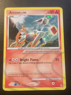 ARCEUS LV.100 AR3 Holo Platinum Arceus Expansion 2009 Pokemon Card NM - Image 1