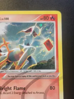 ARCEUS LV.100 AR3 Holo Platinum Arceus Expansion 2009 Pokemon Card NM - Image 5
