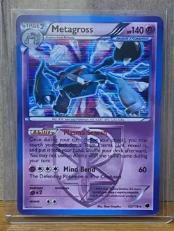 Metagross Team Plasma 52/116 Plasma Freeze Holo Rare Pokemon TCG Card - Image 1