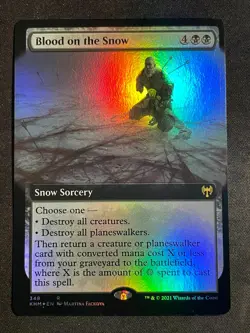 MTG Blood on the Snow (Extended Art), NM-Mint, (KHM #348) Foil - Image 1