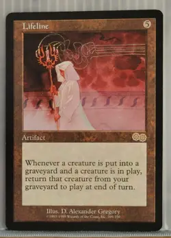 Mtg LIFELINE NM URZA'S SAGA 299/350 Reserve List -Argo- - Image 1
