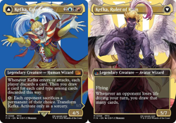 MTG Kefka, Court Mage // Kefka, Ruler of Ruin (0398) - Foil - Borderless, NM-Min - Image 1