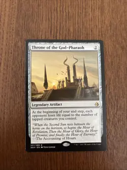 x1 LP Throne of the God-Pharaoh Amonkhet Regular MTG - Image 1