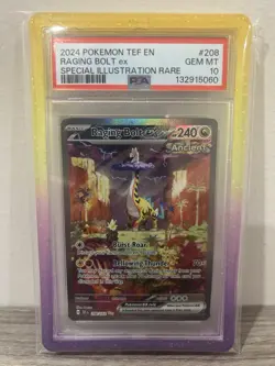 Pokemon Temporal Forces Raging Bolt 208/162 PSA 10 with New Guard! - Image 1