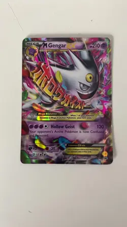 Pokemon TCG Mega M Gengar EX Black Star Promo Shiny Holo - Image 2