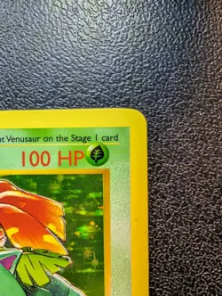 Venusaur 15/102 Shadowless Base Set Holo Rare Pokemon Card - Image 3