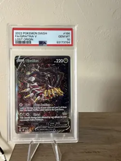 Pokemon TCG Lost Origin Giratina V Alt Art 186/196 PSA 10 Gem Mint - Image 1