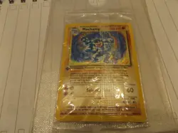 1999 Pokemon Base Set 1st Edition Machamp Holo 8/102 Factory Sealed - Image 3