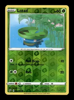 Pokemon Rebel Clash LOTAD 007/192 Reverse Holo - Image 1