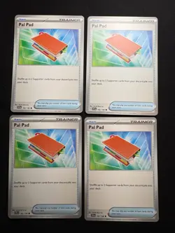 4x Pokemon TCG Pal Pad 182/198 - Scarlet & Violet Base Set SVI Playset Trainer - Image 1