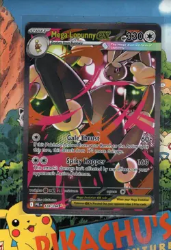 Pokemon TCG Mega Lopunny ex 128/094 Special Illustration Phantasmal Flames NM/M - Image 1
