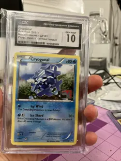 Pokemon CGC 10 GM Cryogonal 32/101 Cross Holo League Noble Victories - Very Rare - Image 1