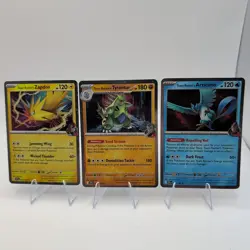 Pokemon TCG Team Rocket’s Zapdos, Articuno, Tyranitar Cosmo Holo Promos - Image 1