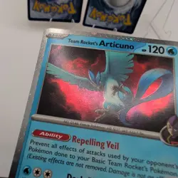 Pokemon TCG Team Rocket’s Zapdos, Articuno, Tyranitar Cosmo Holo Promos - Image 3