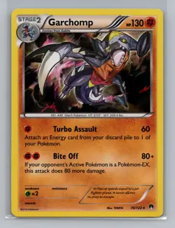 Pokemon XY - BREAKpoint Garchomp Holo Rare - NM #70/122 10858 - Image 1