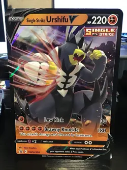 Single Strike Urshifu V SWSH106 Jumbo Pokemon Black Star Promo - Image 1